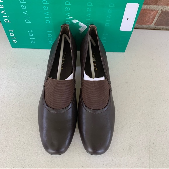 David Tate Women’s Gianna Leather Closed Toe Loafers Brown Size US 11 SS Narrow - Picture 2 of 10